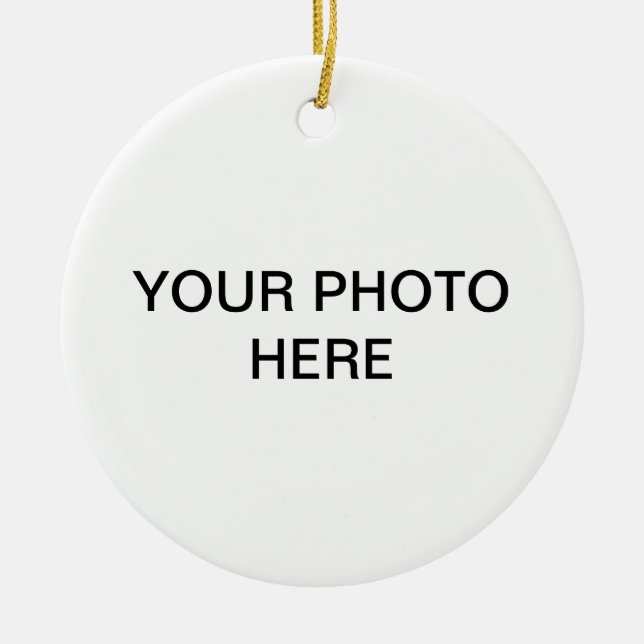 Add your photo customisable  ceramic tree decoration (Front)