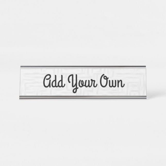 Add your Photo/Design - Name Plate (Front)