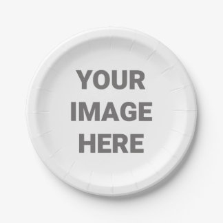 Add Your Photo Design Your Own Party Paper Plate