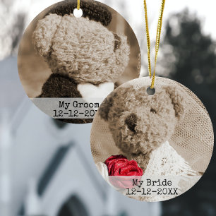 Add your Photo Double Sided Ceramic Ornament