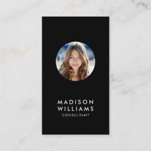 Add Your Photo Editable Colour Social Media Business Card