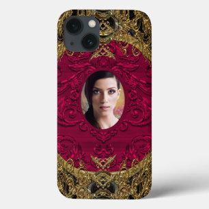 Add Your Photo Elegant Baroque Chic iPhone 13 Case