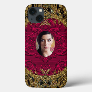 Add Your Photo Elegant Baroque Chic iPhone 13 Case