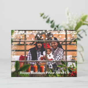 Add Your Photo Holiday Window Overlay Card