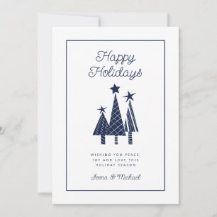 ADD YOUR PHOTO Holidays Modern Christmas Tree Invitation