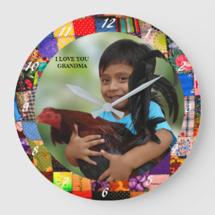 ADD YOUR PHOTO   LARGE CLOCK