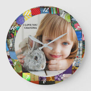 ADD YOUR PHOTO LARGE CLOCK