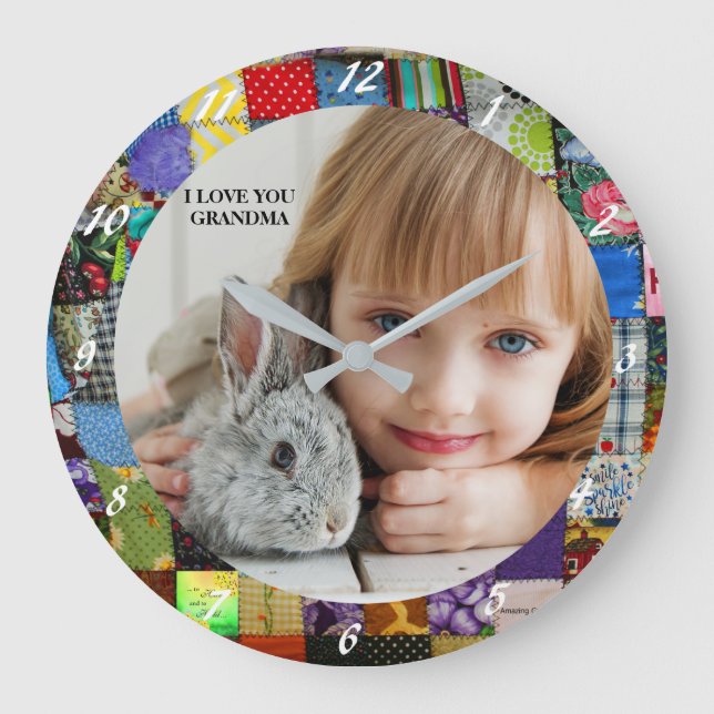 ADD YOUR PHOTO  LARGE CLOCK (Front)