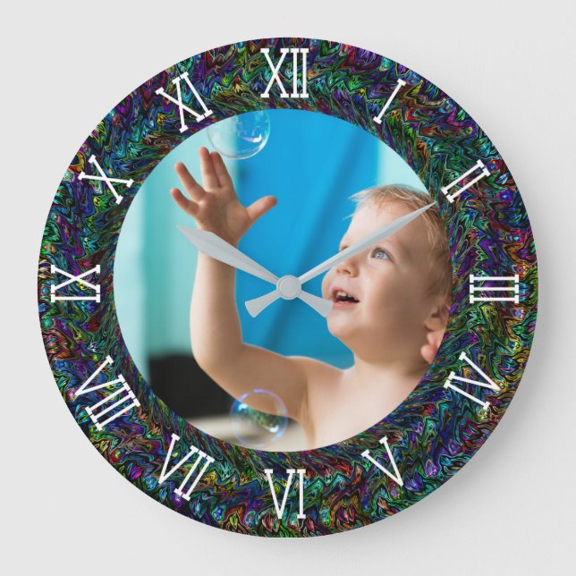 ADD YOUR PHOTO LARGE CLOCK (Front)