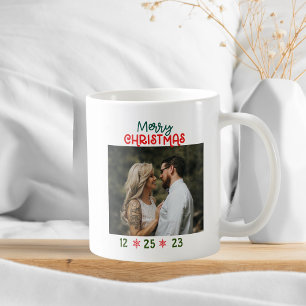 Add Your Photo Merry Christmas Coffee Mug