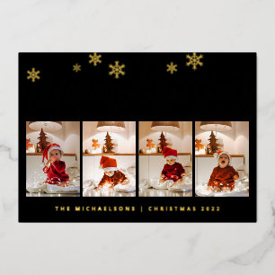 ADD YOUR PHOTO Merry Christmas Foil Holiday Car
