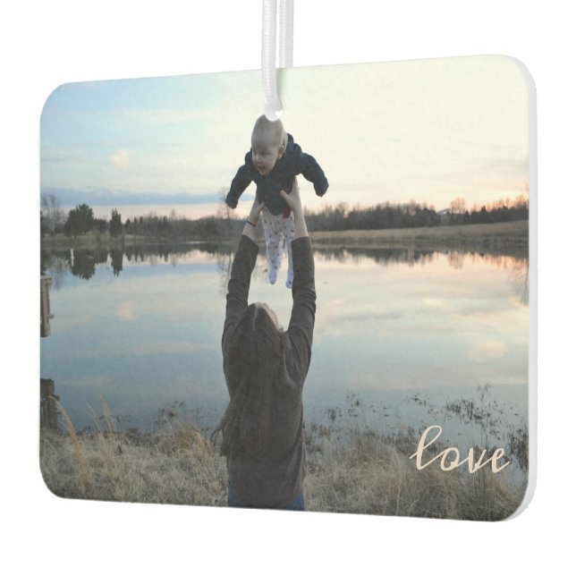 Add Your Photo Mother's Day Love Car Air Freshener (Left)