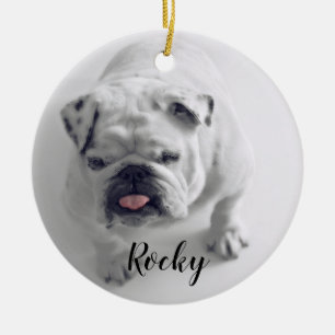 Add Your Photo my pet Dog Christmas  Ceramic Tree Decoration