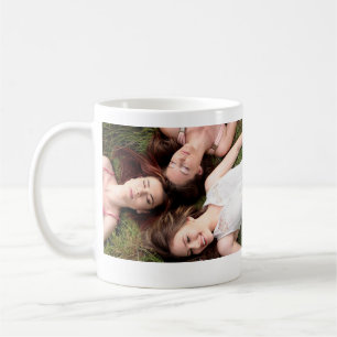 Add your photo name bridesmaid squad bride party coffee mug