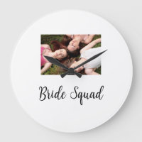Add your photo name bridesmaid squad bride party