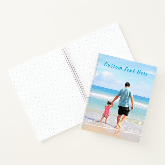 Add Your Photo Notebook with Custom Text Name (Inside)