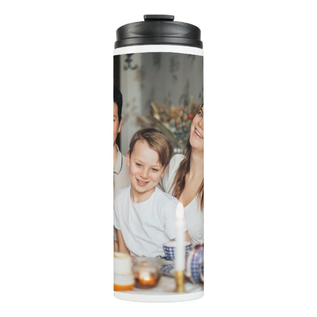 Add Your Photo Personalised Family Photo  Thermal Tumbler (Front)