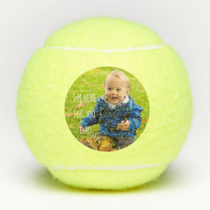 Add Your Photo Personalised Support Quote Tennis Balls