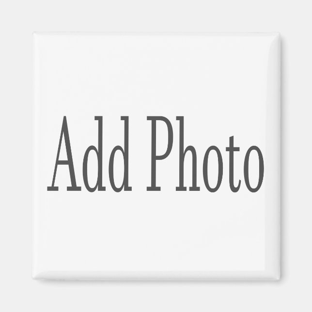 Add your photo round or square magnet (Front)