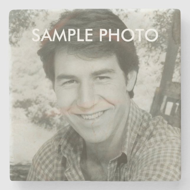Add Your Photo Stone Coaster (Front)