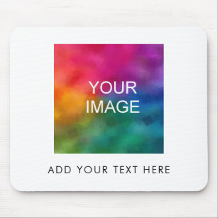 Add Your Photo Text Business Logo Image Template Mouse Mat