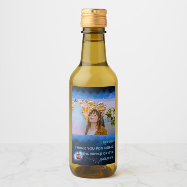 Add Your Photo Thankful Galaxy Labels (Front)