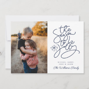 ADD YOUR PHOTO The Season To Be Jolly Invitation