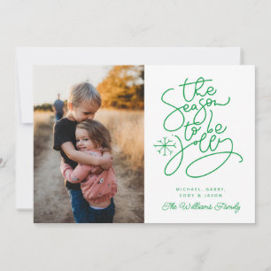 ADD YOUR PHOTO The Season To Be Jolly Invitation