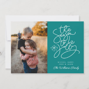 ADD YOUR PHOTO The Season To Be Jolly Invitation