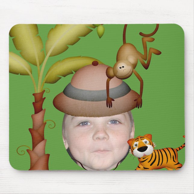 Add Your Photo To A Wild Jungle Safari Theme Mouse Mat (Front)