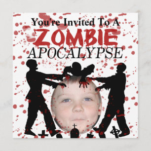 Add Your Photo To A Zombie Apocalypse Invasion Invitation