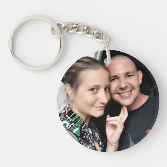 Add Your Photo to Keepsake Acrylic Key Ring (Front)
