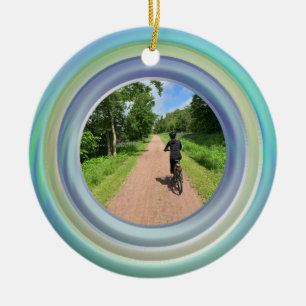 Add Your Photo to Rings Ceramic Ornament