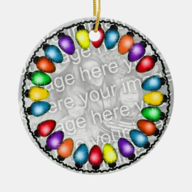 Add Your Photo to this Ceramic Ornament (Front)