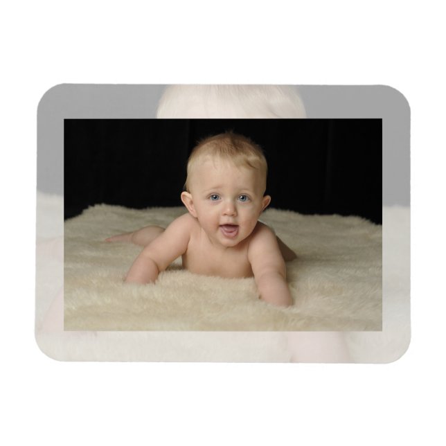 Add Your Photo to this Classic Template Magnet (Horizontal)