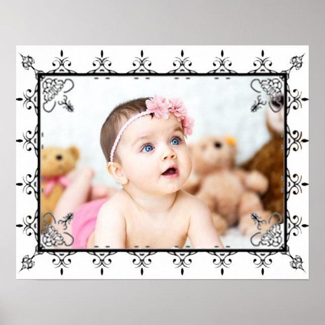 Add Your Photo to this Large Baby Photo Poster (Front)