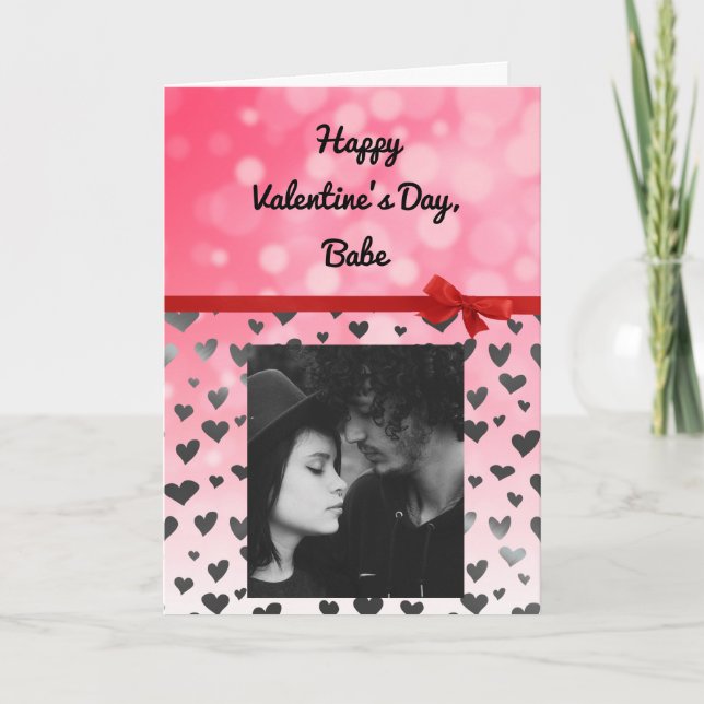 Add your Photo to this Valentine's Day Card (Front)