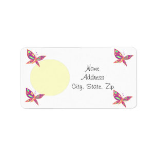 Add your Photo  with Butterflies labels