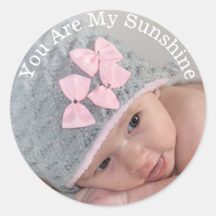 Add Your Photo You are My Sunshine Stickers