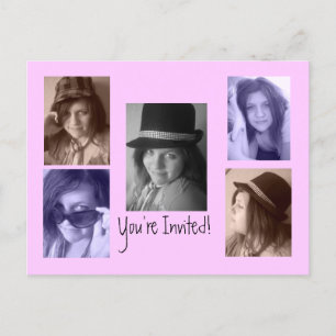 Add your Photos Birthday Postcard Invitations