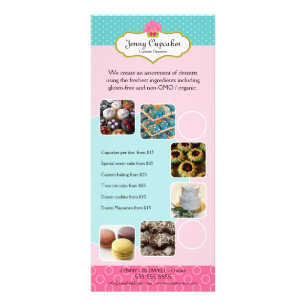 Add Your Photos Custom Bakery Rack Card