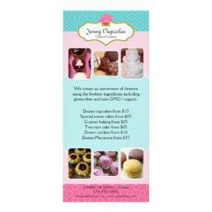 Add Your Photos Custom Bakery Rack Card