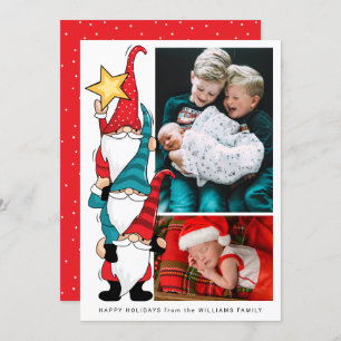 ADD YOUR PHOTOS Gnomes Decorating Tree