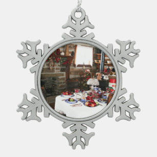 add your photos hbvm snowflake pewter christmas ornament