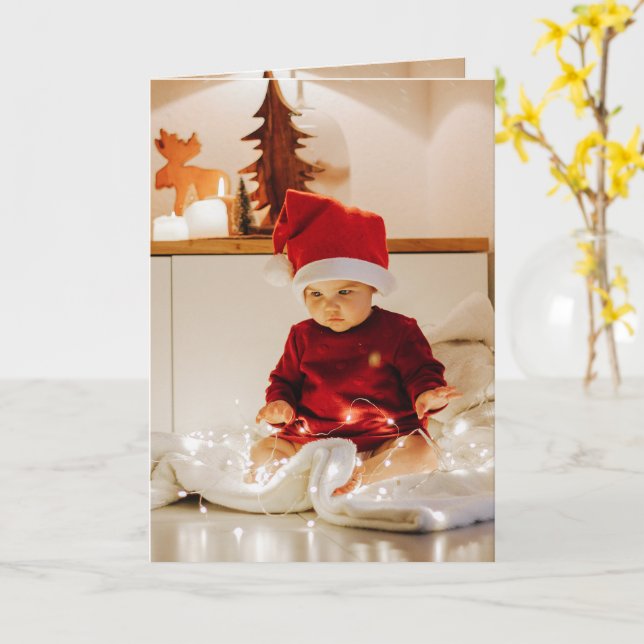 ADD YOUR PHOTOS Inside & Out Card (Yellow Flower)