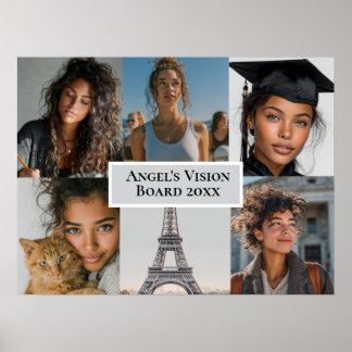 Add Your Photos Vision Board Custom Poster