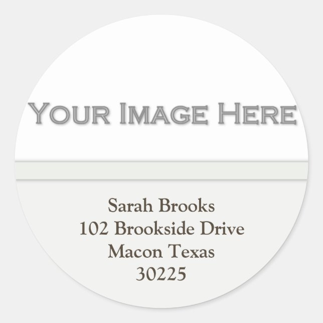 Add Your Picture Address Stickers (Front)
