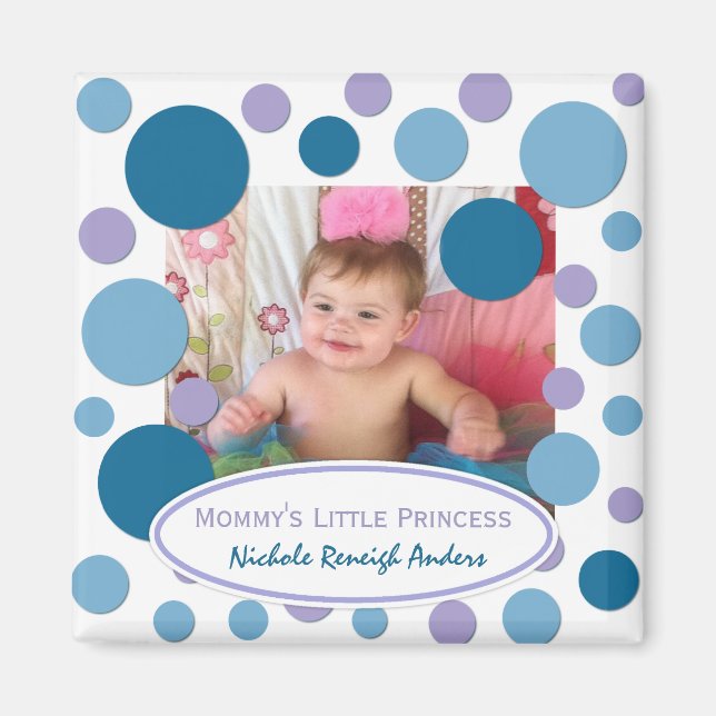 Add Your Picture: Sea Bubbles Framed Magnet (Front)