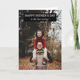 Add your picture to this Happy Father's Day Photo Card