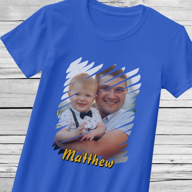 Add Your Portrait & Name. Custom Personalised Gift T-Shirt (Creator Uploaded)
